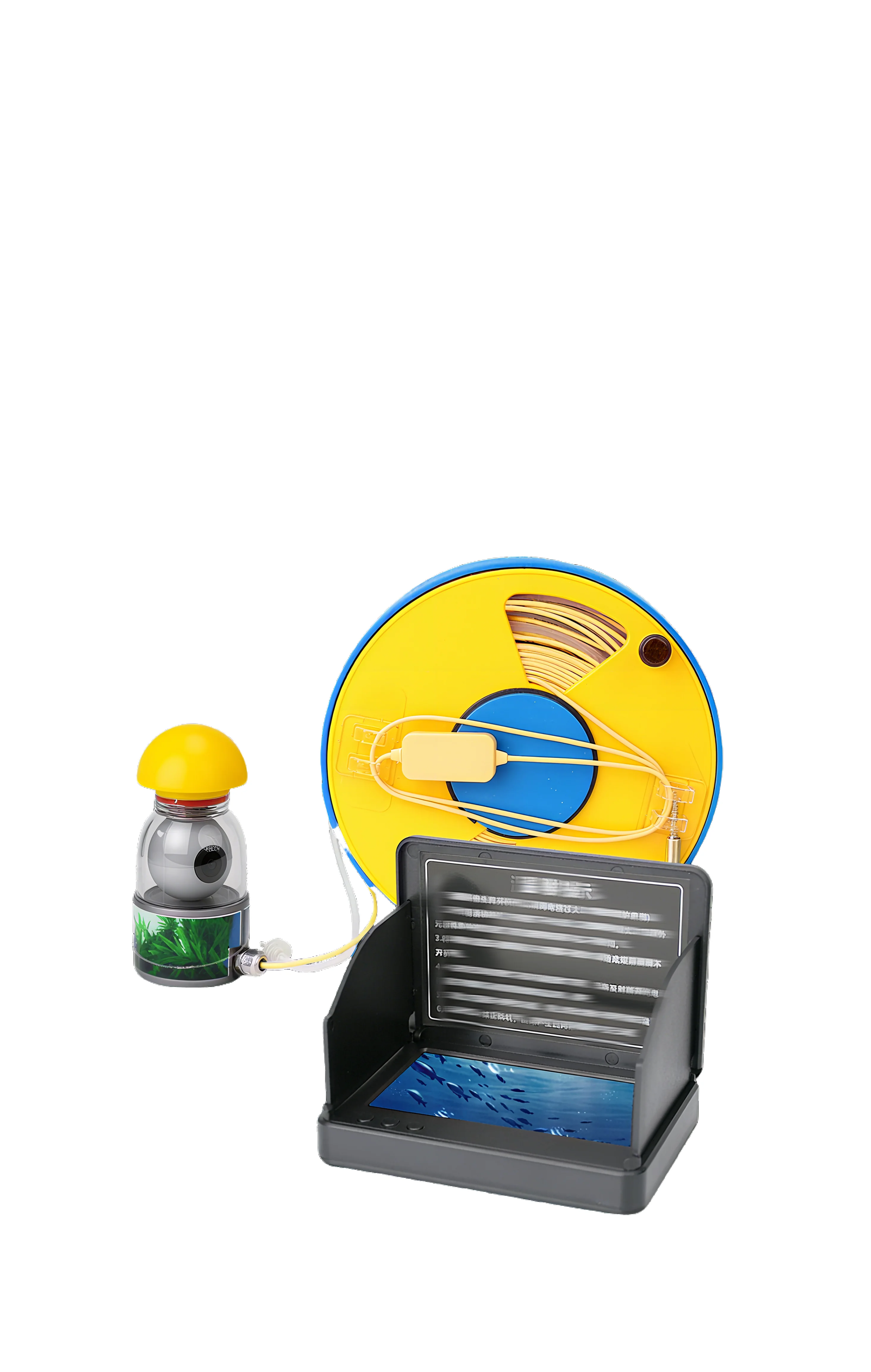 Underwater Fishing Camera - 2025 360-Grad Unterwasser-Angelkamera mit Nachtsicht, 10,1-Zoll-Display,