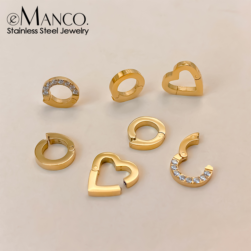 Circle Hook Set - EMANCO Hochwertiger Edelstahl 14K PVD-Vergoldeter Runder