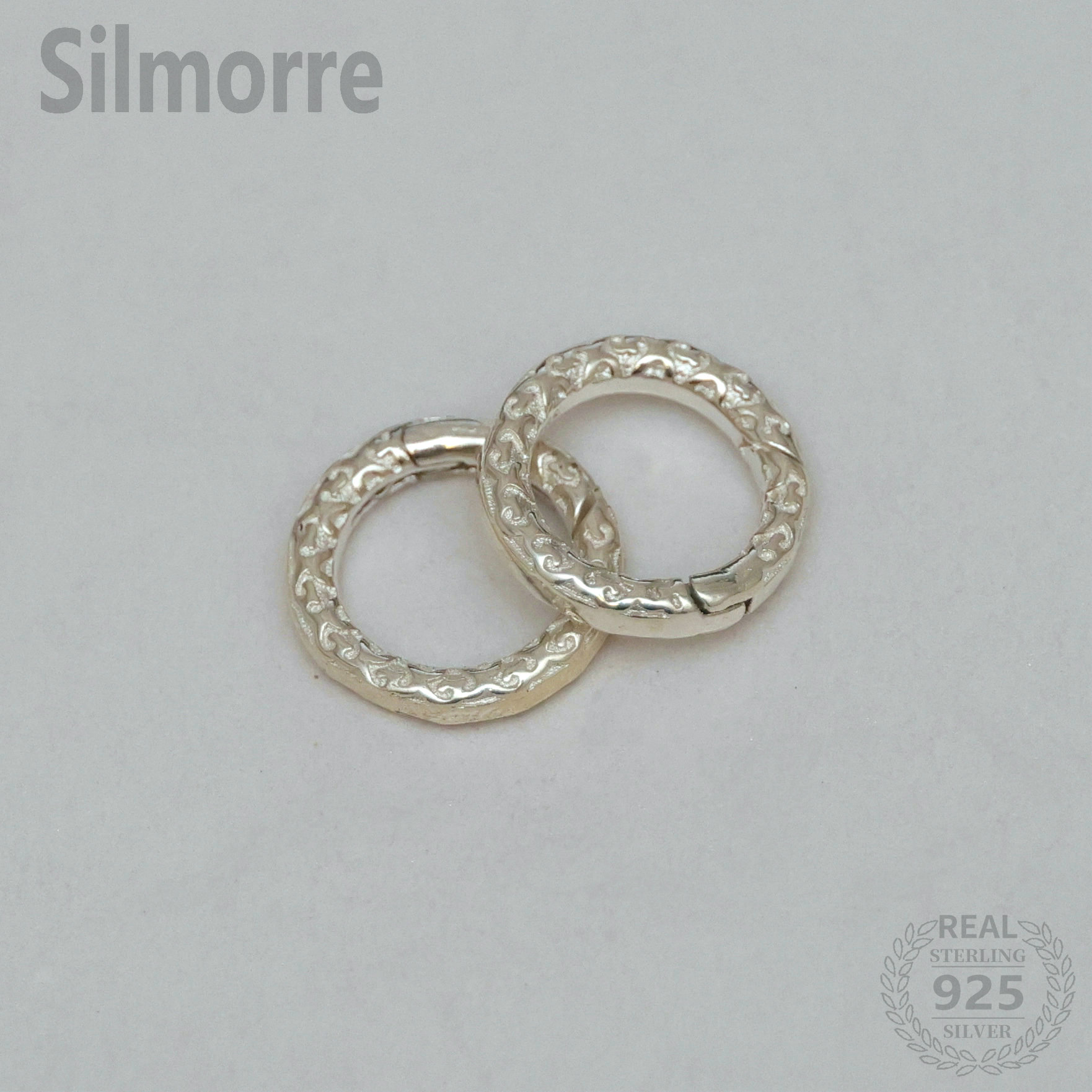Circle Hook Set - 1 Stück 925 Sterling Silber Runder