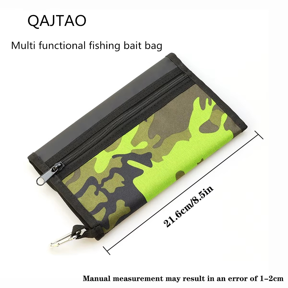 Ice Fishing Tip Up - QAJTAO Luya Kunstköder-Tasche Weichköder-Tasche PVC-Innentasche mit