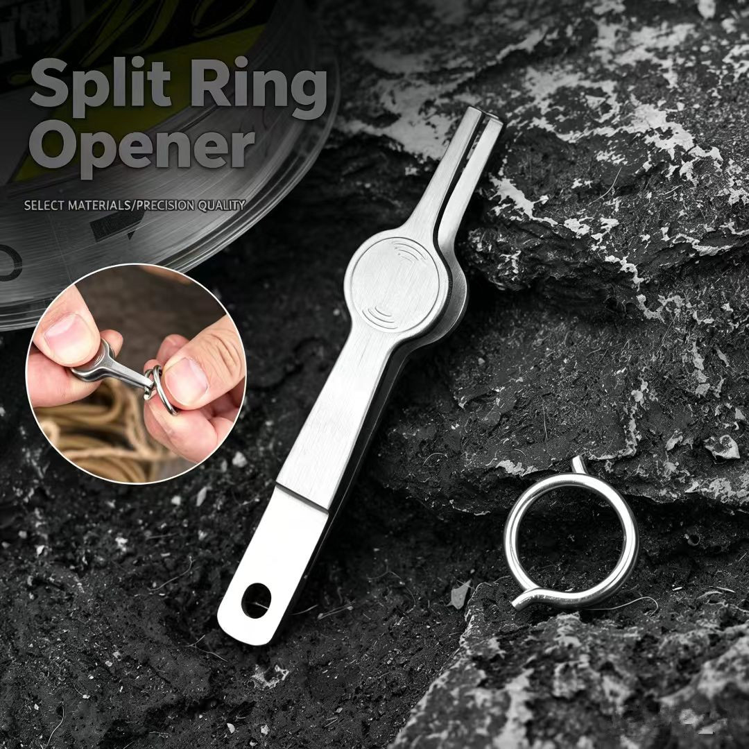 Fishing Equipment Tackle - Splitring-Öffner Angelwerkzeug, Splitringzange aus Edelstahl, Angelzubehör
