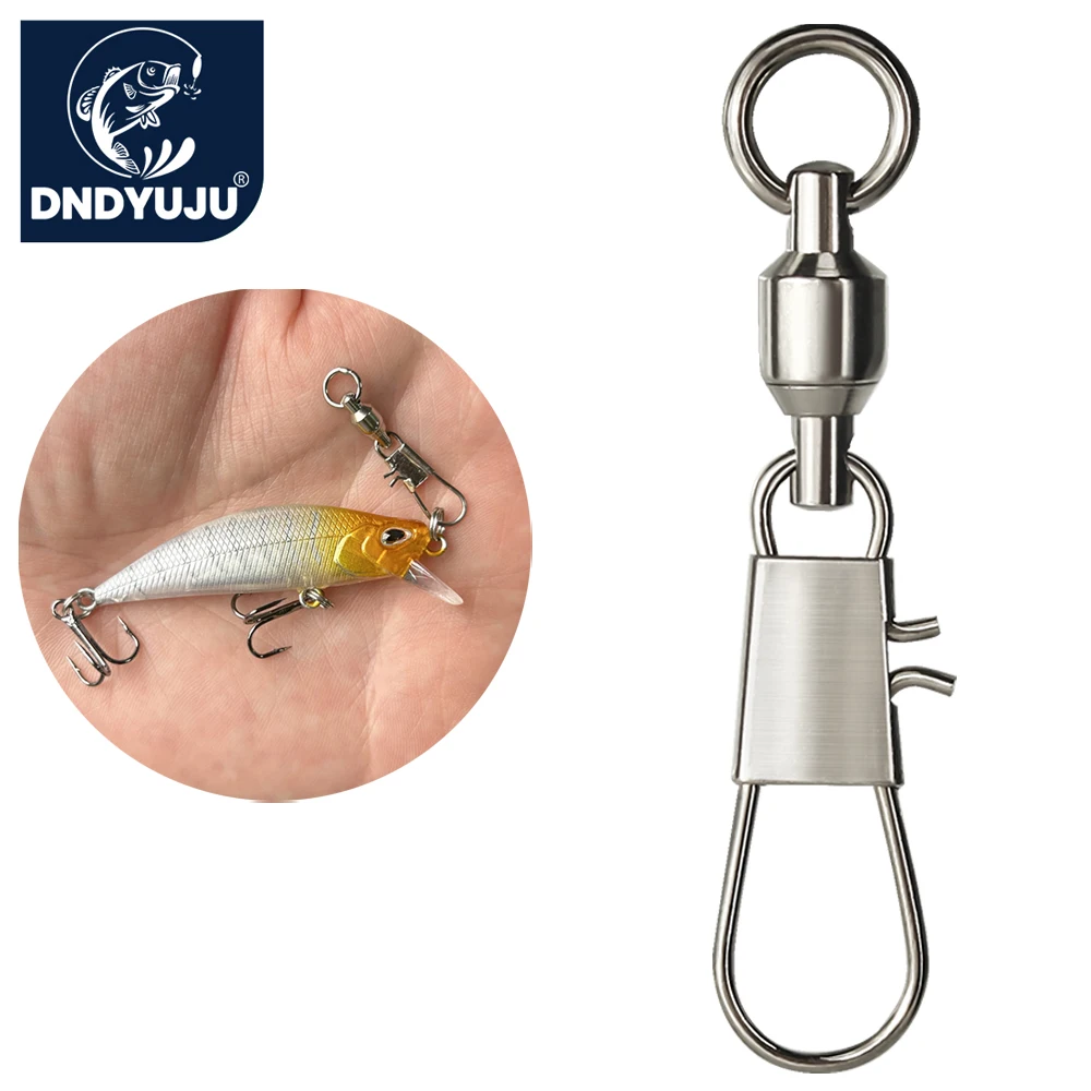 Fishing Equipment Tackle - DNDYUJU 50 Stück Angelwirbel mit Kugellager,
