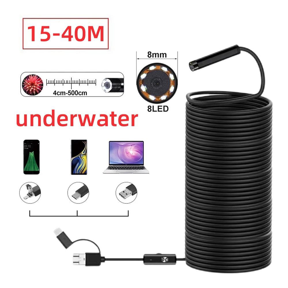 Underwater Fishing Camera - 40m Fisch finder Mini Kamera Endoskop