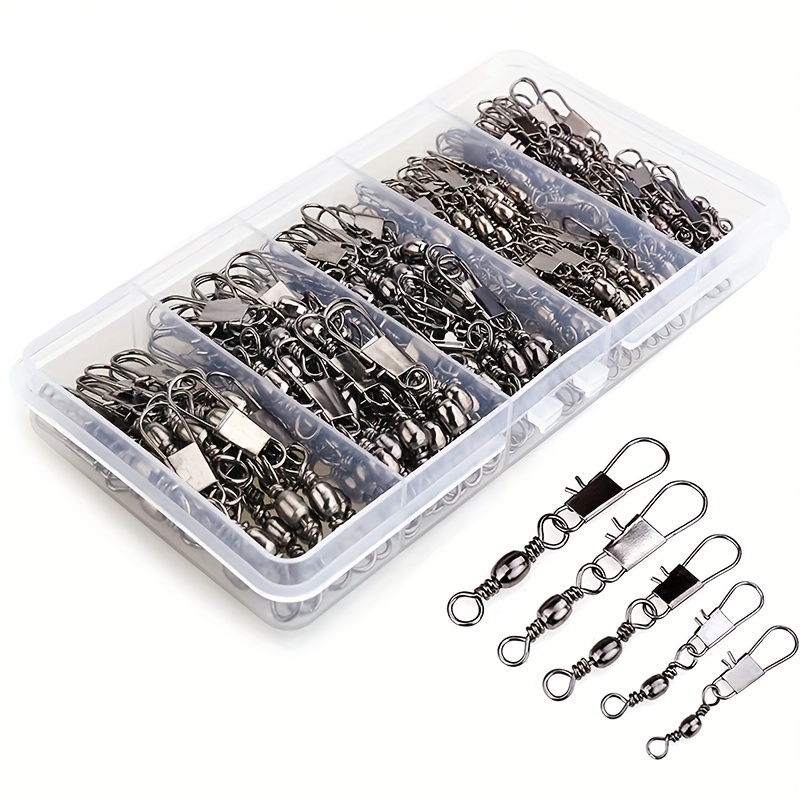 Ice Fishing Tip Up - 50/200 Stück Barrel-Snap-Wirbel Angelzubehör, Ausrüstung mit