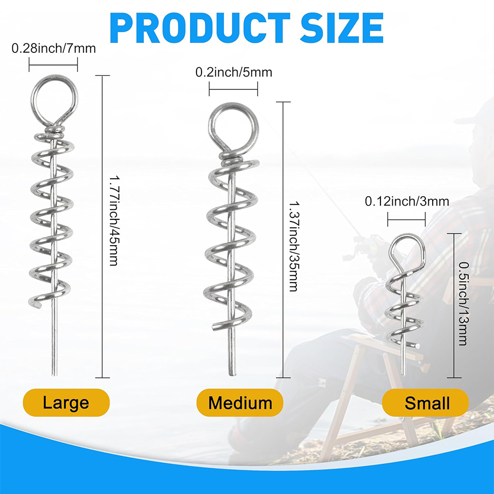 50Pcs Frühling Twist Lock Ange – Fishing Equipment Tackle Bewertung und Preis