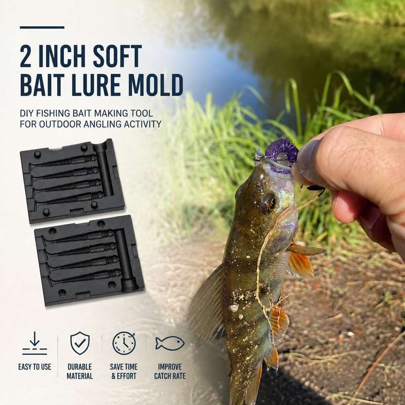 2-Zoll-Weichköder-Gießform, DI – Fishing Equipment Tackle Bewertung und Preis