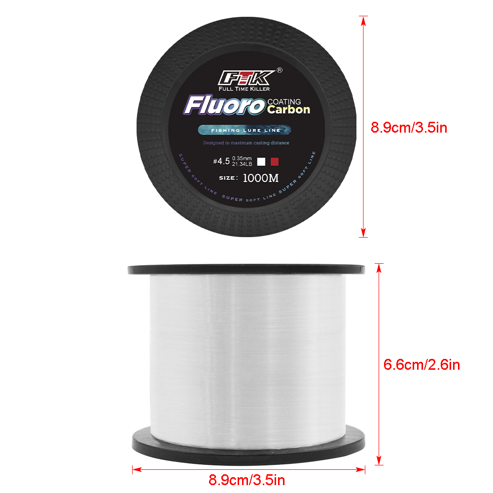 FTK 1000M Nylon-Angelschnur, S – Fluorocarbon Line Bewertung und Preis